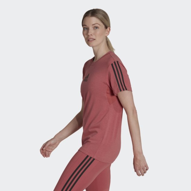 Aeroready Made For Training Camiseta Tacto Algodón Rojo Adidas