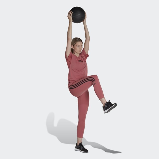 Aeroready Made For Training Camiseta Tacto Algodón Rojo Adidas