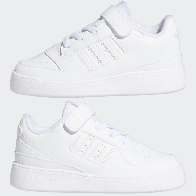 Foro Bajo Adidas Zapatos Blanco