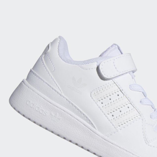 Foro Bajo Adidas Zapatos Blanco