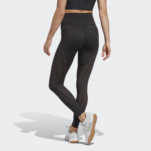 Adidas 7/8 Leggins De Entrenamiento De Lujo De Optime Negro Caliente