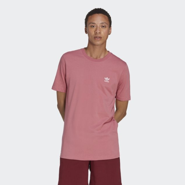 Camiseta Rosa Trefoil Essentials Adidas