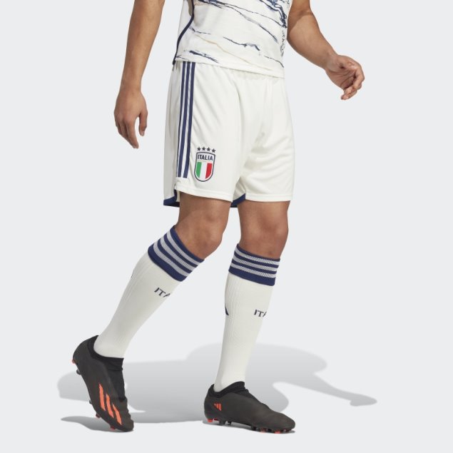 Adidas Pantalón Italia 23 Segunda Equipación Blanco