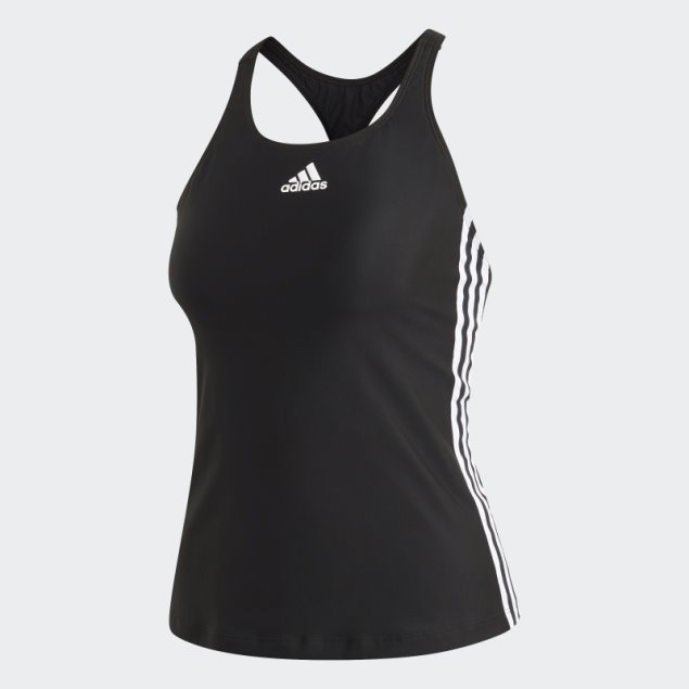 Negro Caliente Adidas Sh3.ro Classic 3-stripes Tankini Top