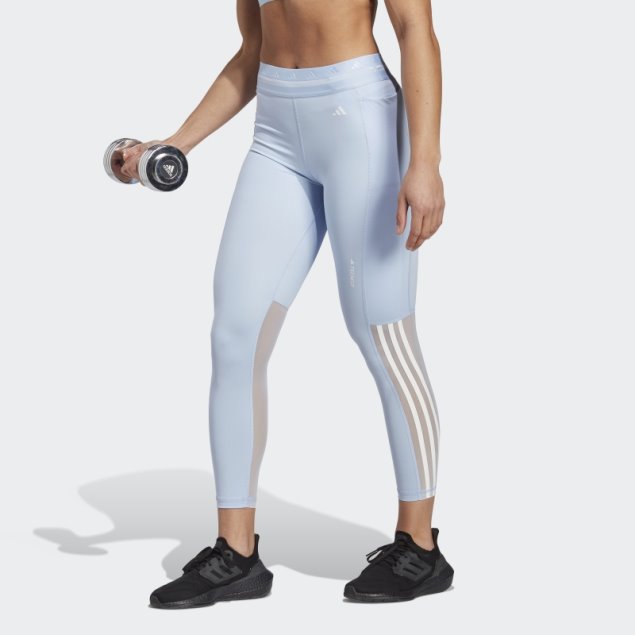 Leggings Techfit Hyperglam 7/8 Azul Amanecer Adidas
