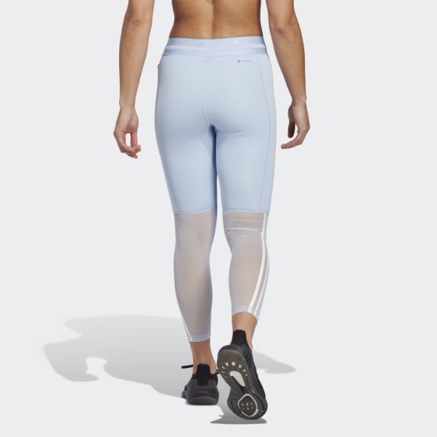 Leggings Techfit Hyperglam 7/8 Azul Amanecer Adidas