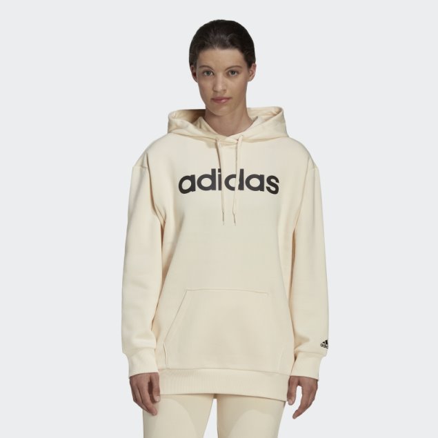 Sudadera Con Capucha Extragrande De Forro Polar Adidas Ecru Tint