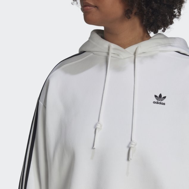 Adidas Adicolor Classics Sudadera Con Capucha (tallas Grandes) Blanco