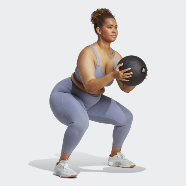 Sujetador De Entrenamiento De Alta Sujeción Adidas Tlrd Move Violeta Plateado (talla Grande)