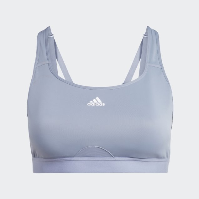 Sujetador De Entrenamiento De Alta Sujeción Adidas Tlrd Move Violeta Plateado (talla Grande)