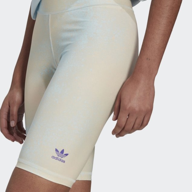 Leggins Ciclistas Azules Con Estampado Integral Adidas