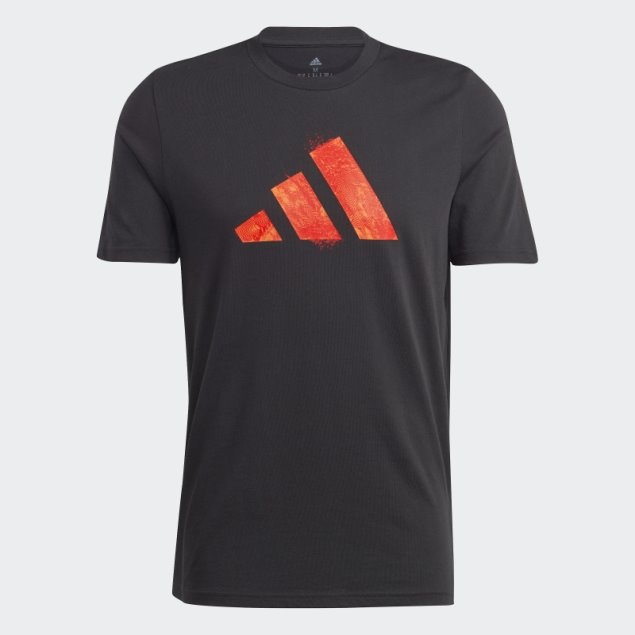 Adidas Aeroready Playera Negra Gráfica Roland Garros Tenis