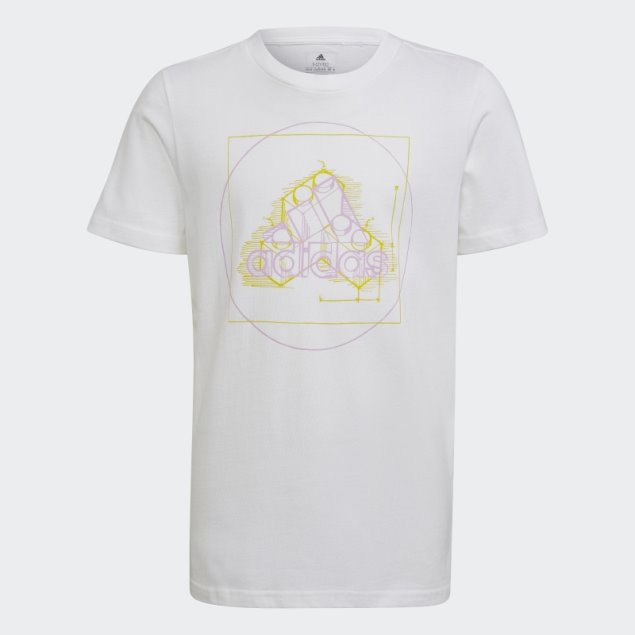 Adidas X Classic Lego Graphic Camiseta De Moda Blanca