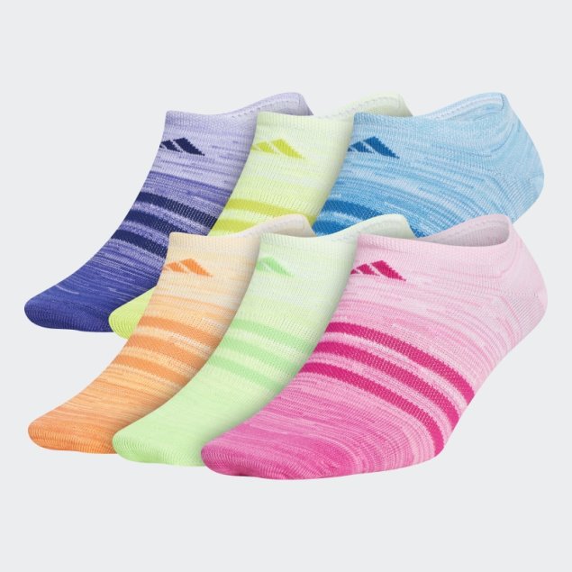 Adidas Multicolor Superlite Multi Space-dye Calcetines Invisibles 6 Pares