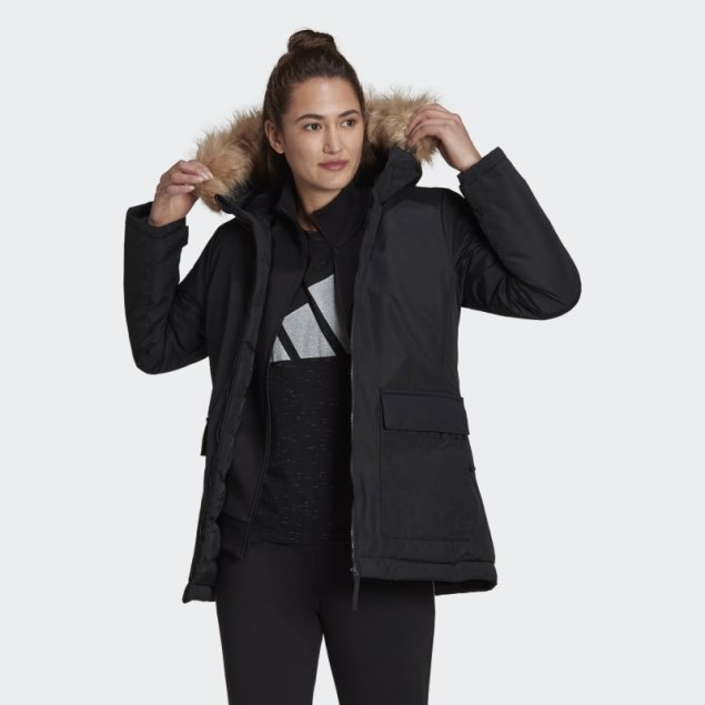 Parka Con Capucha Utilitas Negro Adidas