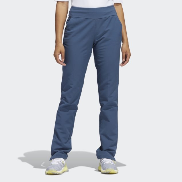 Adidas Pantalones De Golf Azul Marino Invierno Peso Pull-on
