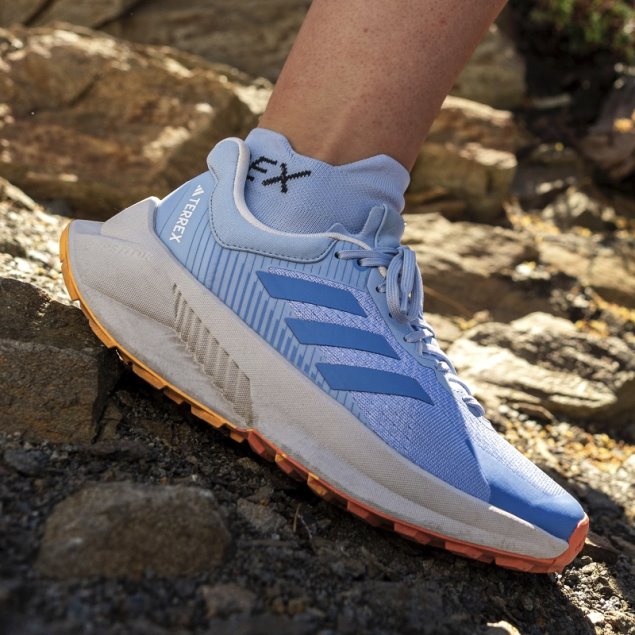 Calcetines Terrex Heat.rdy Trail Running Agravic Crew Azul Amanecer Adidas