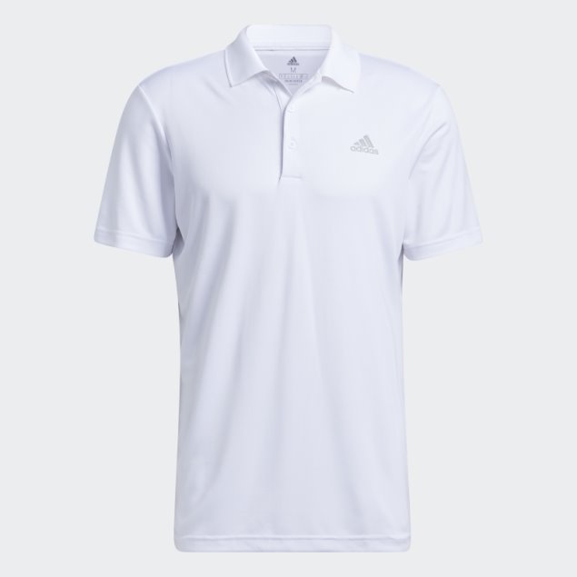 Polo Adidas Blanco Performance Primegreen
