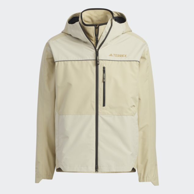Chaqueta Adidas Utilitas 3 En 1 Tono Beige