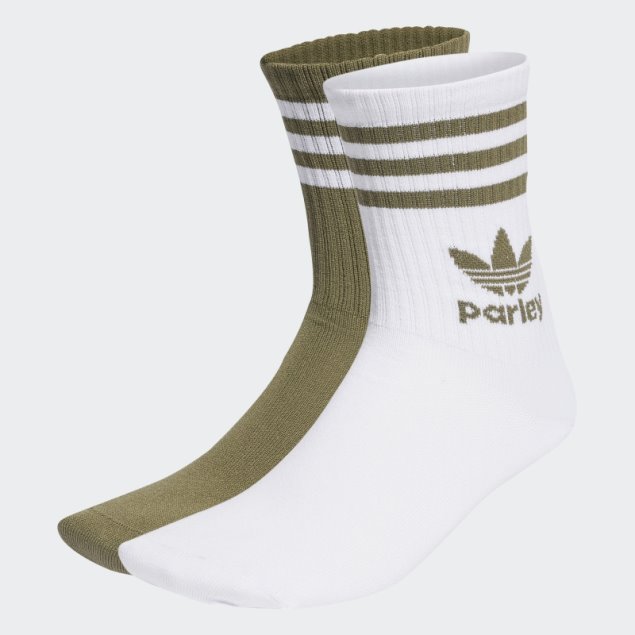 Calcetines Blancos Parley Mid Crew 2 Pares Adidas