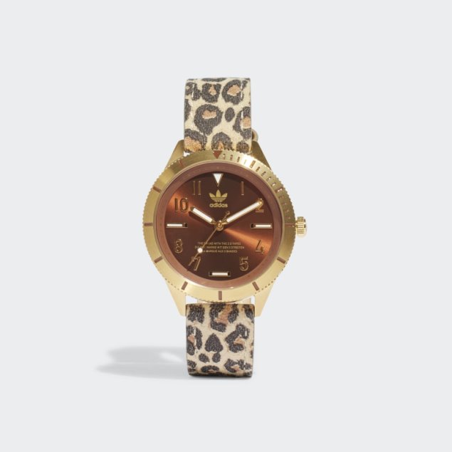 Reloj Pequeño Adidas Edición Tres Iconos Dorado Metalizado