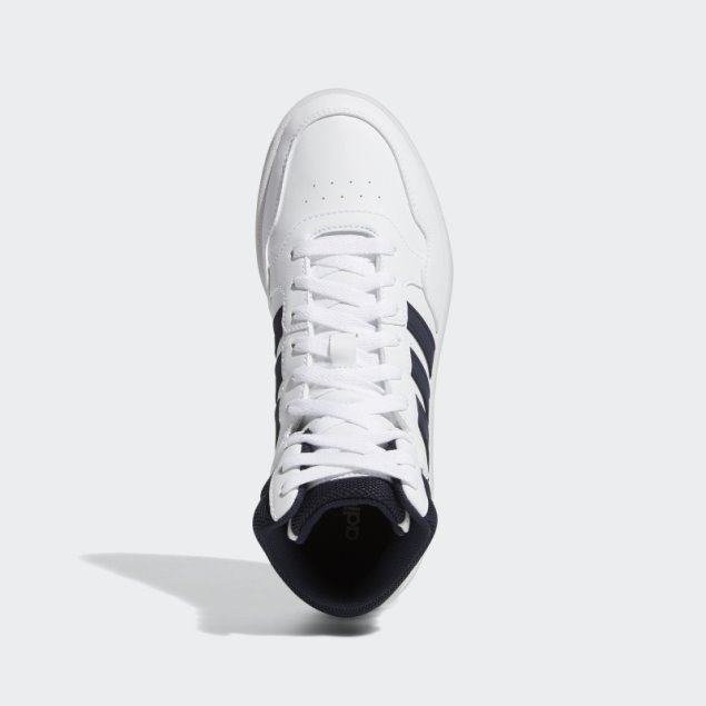 Zapatillas Adidas Hoops 3.0 Mid Blancas