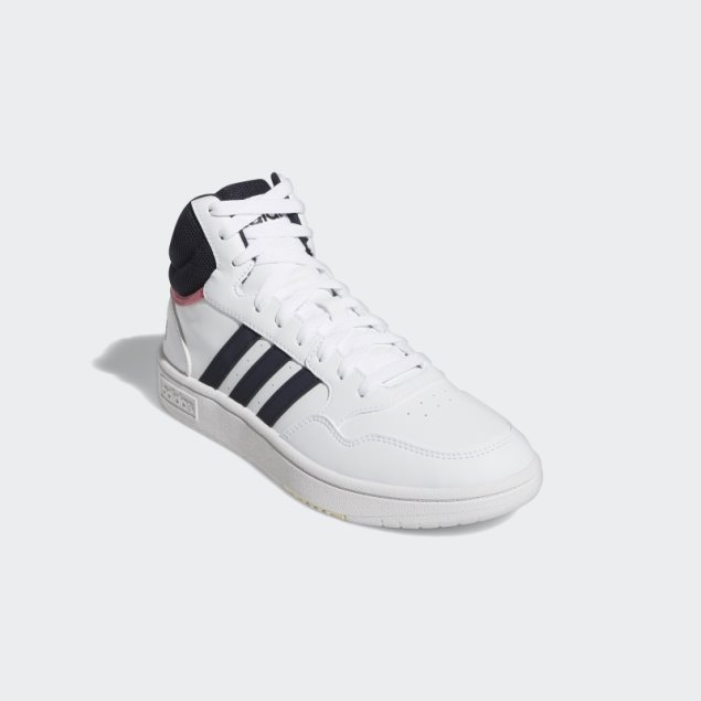Zapatillas Adidas Hoops 3.0 Mid Blancas
