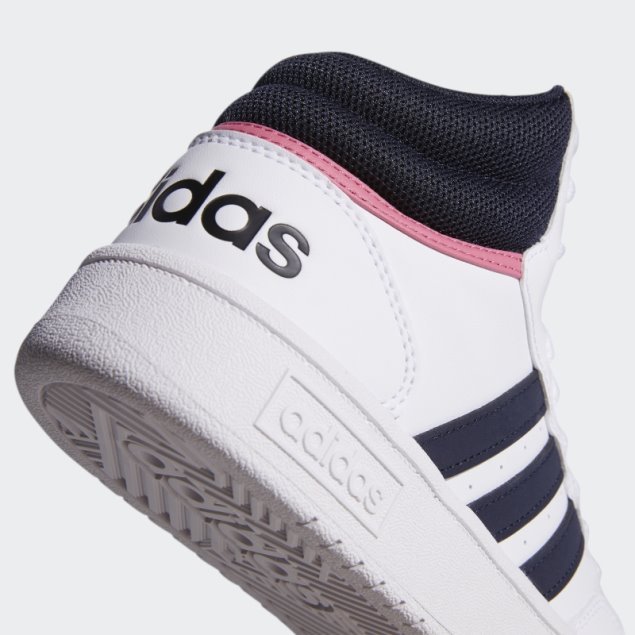 Zapatillas Adidas Hoops 3.0 Mid Blancas