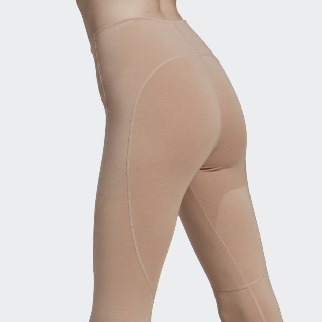 Adidas By Stella Mccartney 7/8 Polainas De Yoga Ceniza Perla Caliente