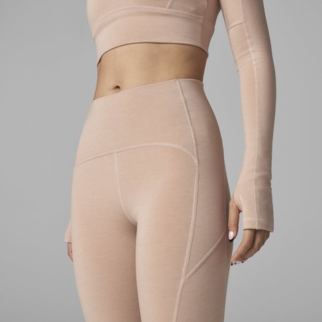 Adidas By Stella Mccartney 7/8 Polainas De Yoga Ceniza Perla Caliente