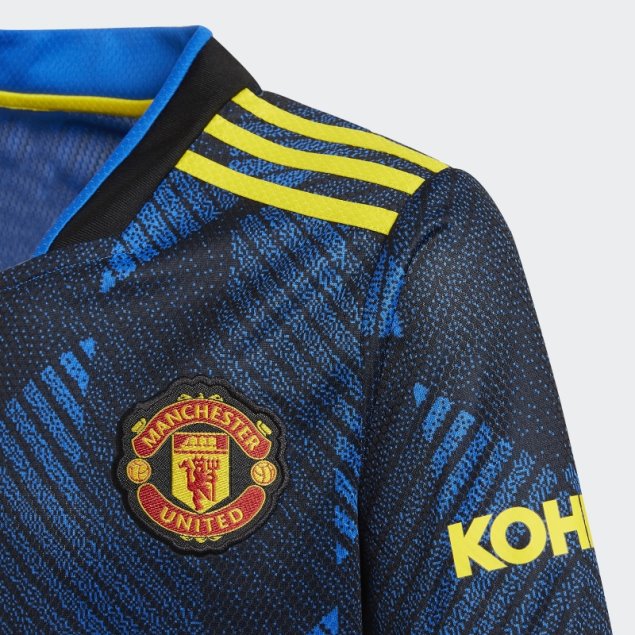 Adidas Manchester United 21/22 Tercera Camiseta Azul Brillo