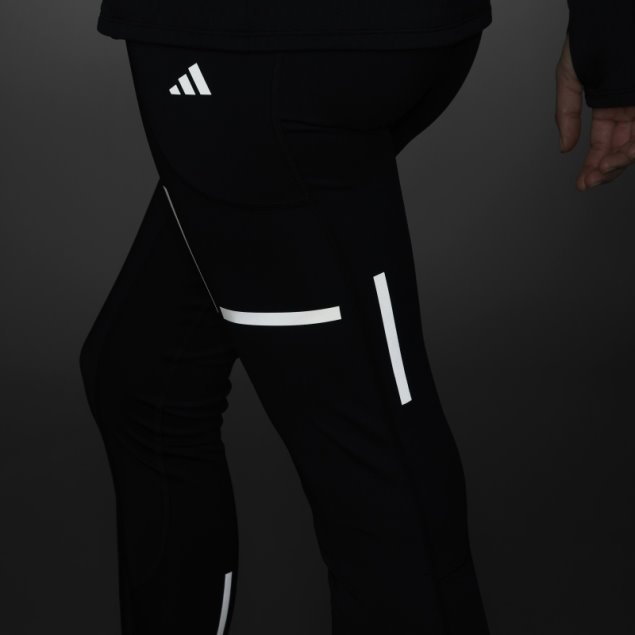 Adidas X-city Leggins De Running De Longitud Completa En Negro Fast Impact Reflect At Night