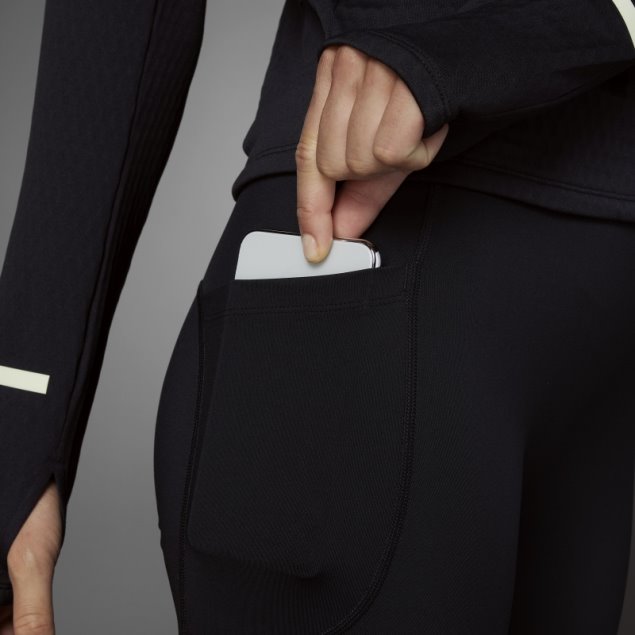 Adidas X-city Leggins De Running De Longitud Completa En Negro Fast Impact Reflect At Night