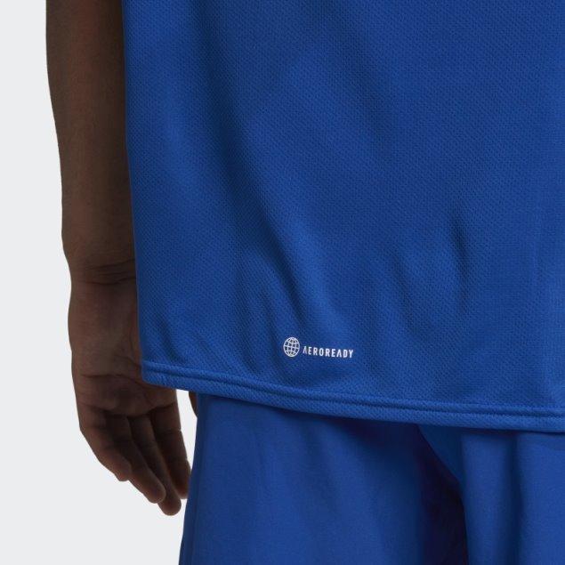 Camiseta Adidas Azul Royal Aeroready Diseñada Para El Movimiento