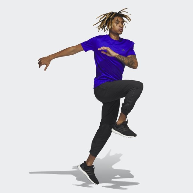 Camiseta De Entrenamiento Azul Adidas Hiit