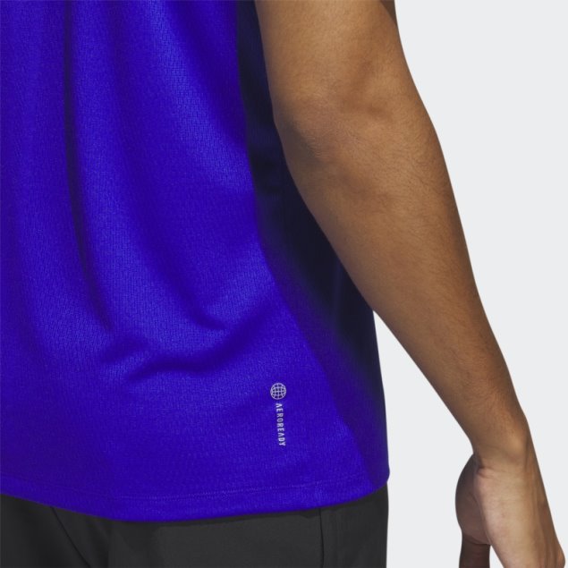 Camiseta De Entrenamiento Azul Adidas Hiit