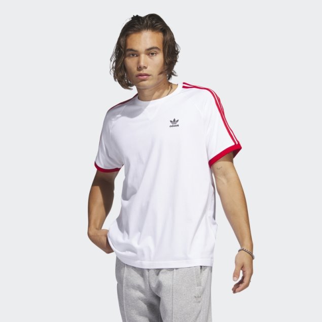 Camiseta Adidas Sst 3 Rayas Blanca