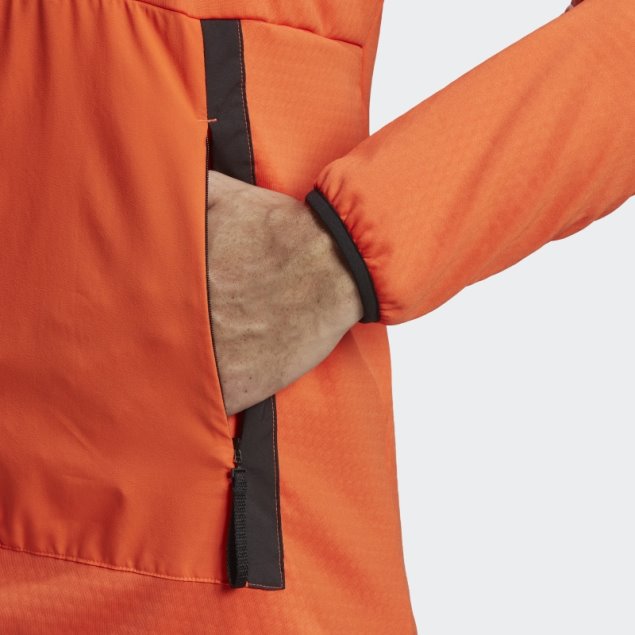 Adidas Terrex Tech Flooce Light Chaqueta De Senderismo Con Capucha Naranja