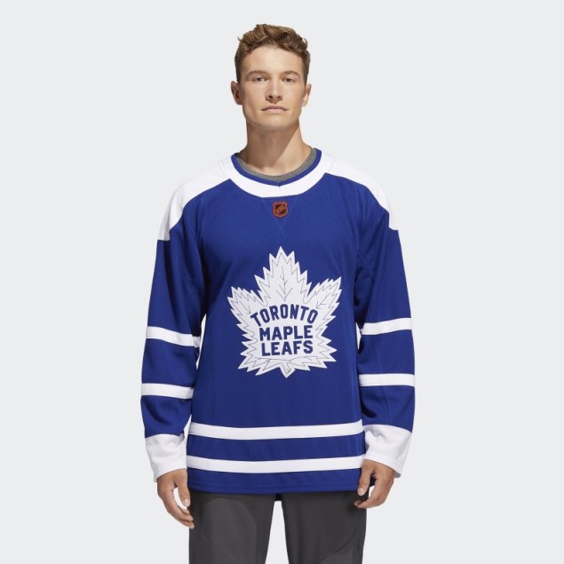Royal 08 Ccm-sld Adidas Maple Leafs Auténtico Reverso Retro Wordmark Camiseta