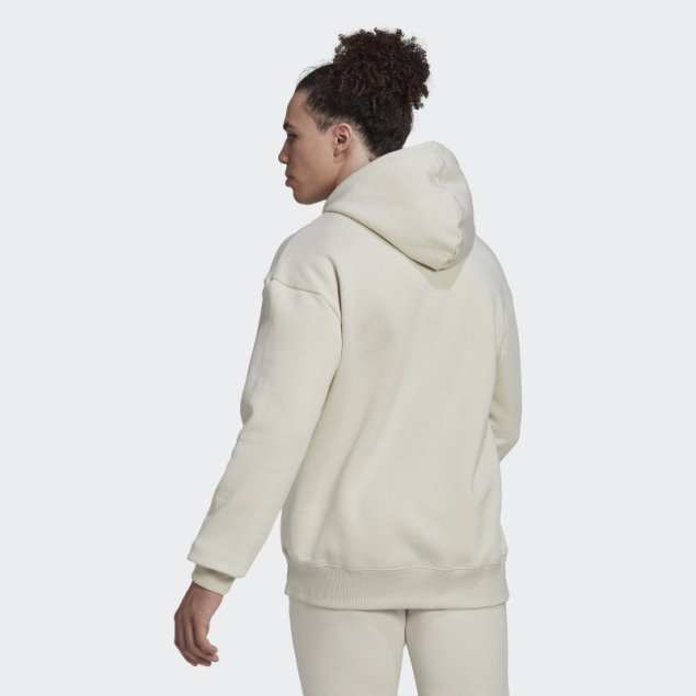 Adidas Essentials Feelvivid Sudadera Con Capucha De Algodón Y Hombros Caídos Aluminio