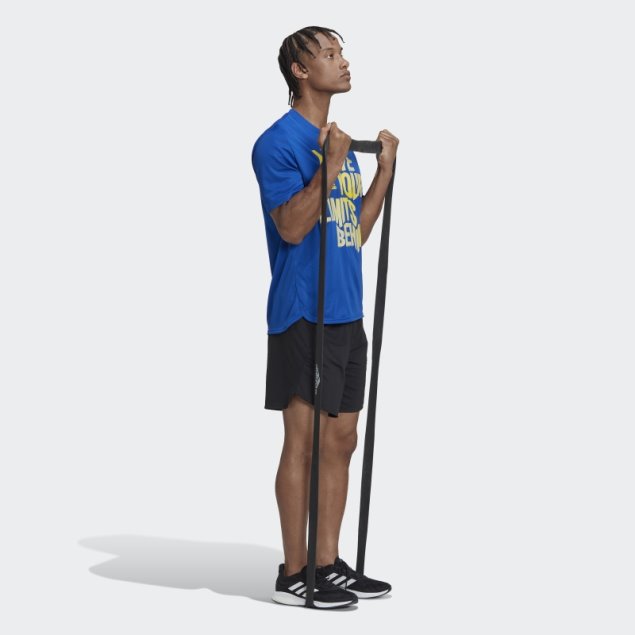 Camiseta De Entrenamiento Con Eslogan Aeroready Hiit Azul Real Diseñada Para El Movimiento Adidas