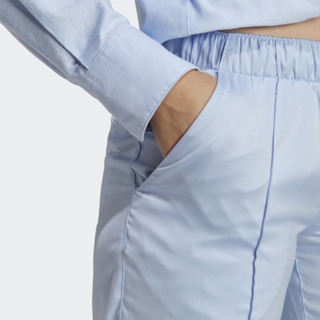 Pantalón Premium Essentials Satin Azul Amanecer Adidas