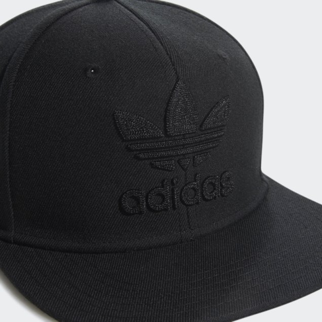 Gorra Snap-back Con Cadena De Trébol Negro Adidas