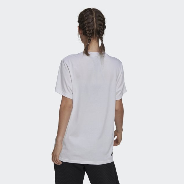 Camiseta Blanca Con Gráfico De Iconos De Futuro Adidas