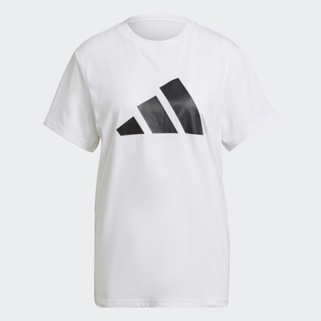 Camiseta Blanca Con Gráfico De Iconos De Futuro Adidas
