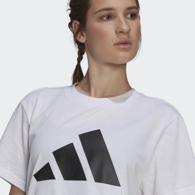 Camiseta Blanca Con Gráfico De Iconos De Futuro Adidas