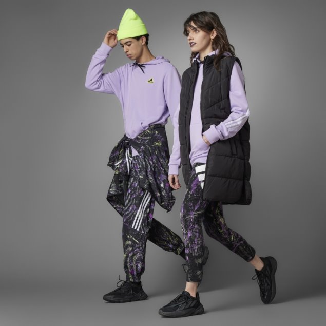 Sudadera Con Capucha Adidas Future Icons Hyperpulse (género Neutral) Brillo Púrpura