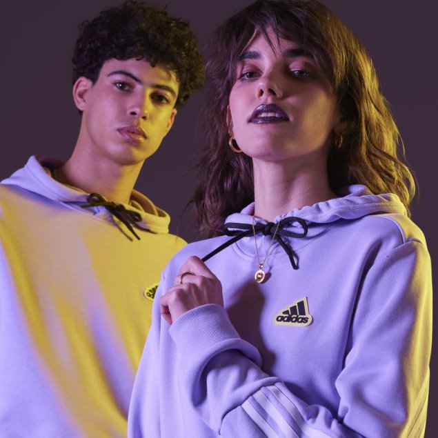 Sudadera Con Capucha Adidas Future Icons Hyperpulse (género Neutral) Brillo Púrpura