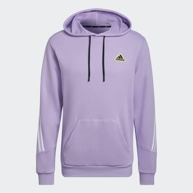Sudadera Con Capucha Adidas Future Icons Hyperpulse (género Neutral) Brillo Púrpura