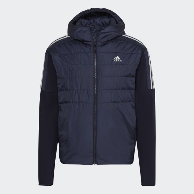Chaqueta Híbrida Con Capucha Y Aislamiento Adidas Essentials De Tinta